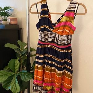 Halter mini flowy dress